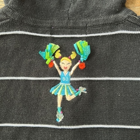 Jack B Quick Petite Football Cheerleader Hoodie Knit Cardigan - Picture 13 of 13